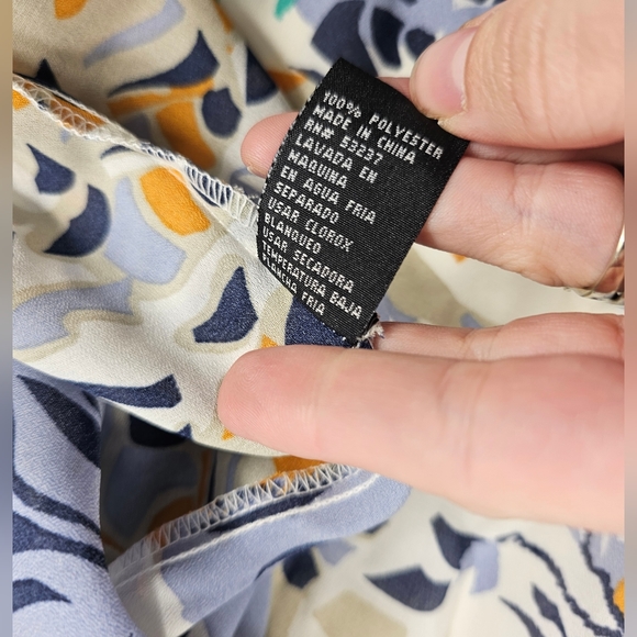 Unique Spectrum Womens Blouse Career Casual 2X Colorful Smocked Waist NWOT - Picture 3 of 8